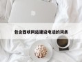 昌乐包含西峡网站建设电话的词条